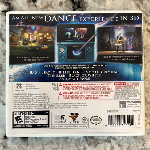 Michael Jackson: The Experience 3D (Nintendo 3DS) - Picture 4 of 5